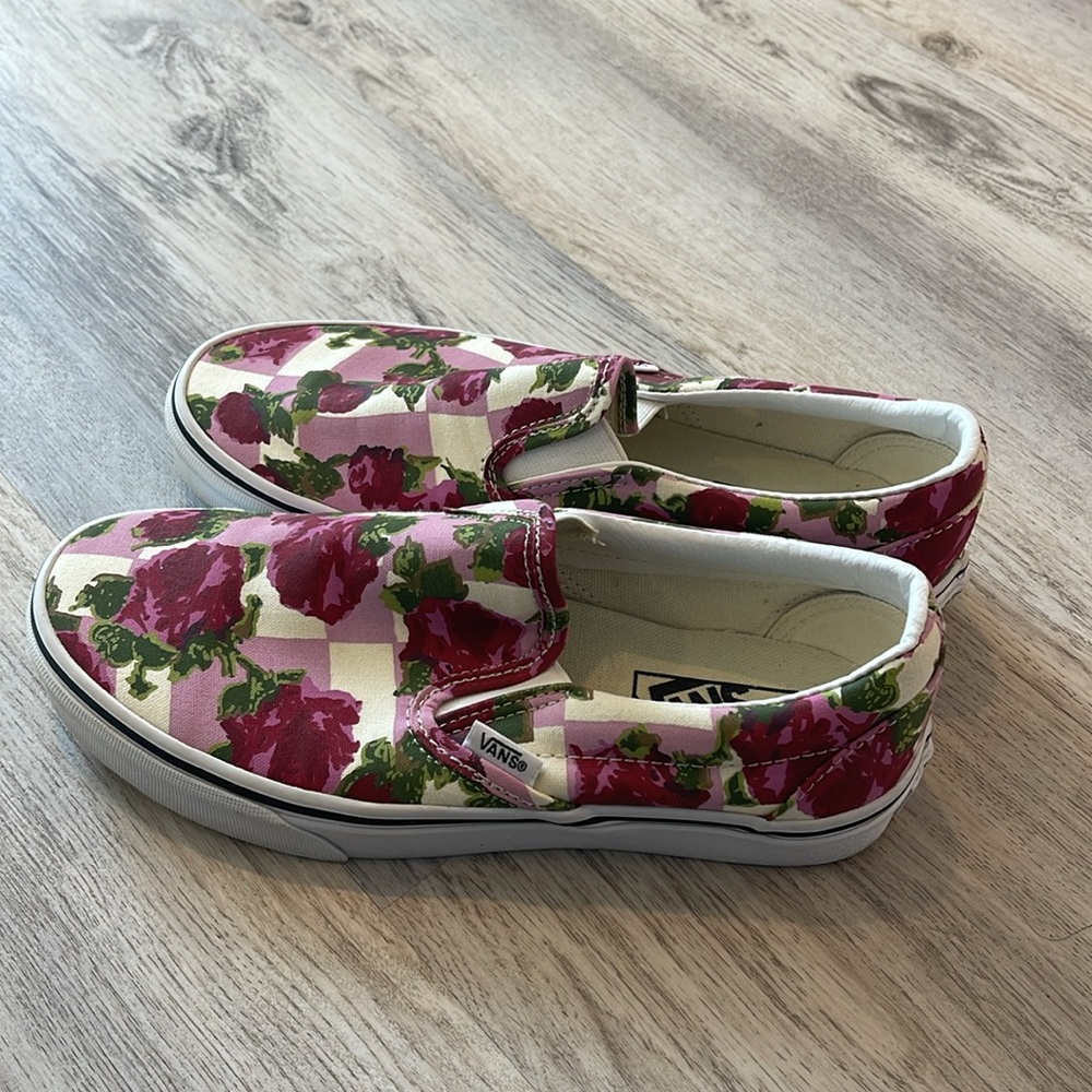 Vans- Custom Checkered Rose Authentic - image 2
